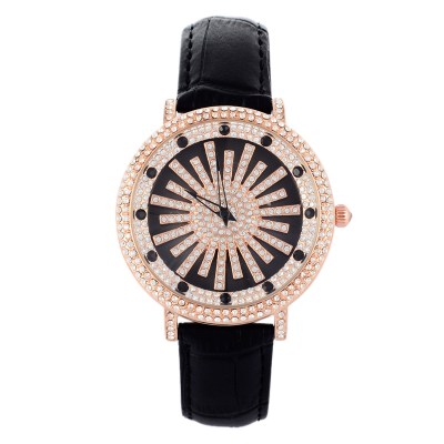 Montre Femme GOOD LUCK Rotating Watch Water Column Women Diamond Watches Vogue Girls Rhinestone Wrist watch Quartz Relojes W059