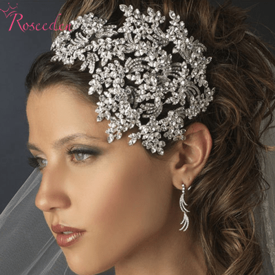 New Elegant Luxurious Wedding Bride Crown Women High-quality Hair Hoop Rhinestone Trees Shape Originality Bridal Hairband RE218