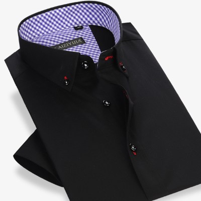 Brand Cotton Men Short Sleeve Shirt Casual Slim Fit Fashion Formal Business Male Shirts Plus Size 4XL High Quality Summer Style