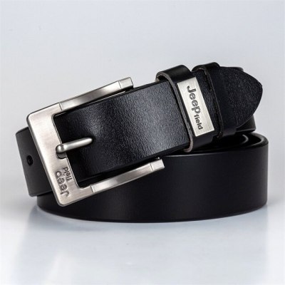 140CM Natural Cowhide Men's Genuine Leather Belt Designer High Quality Fashion Casual Men's Denim Pin Buckle Brand Belt