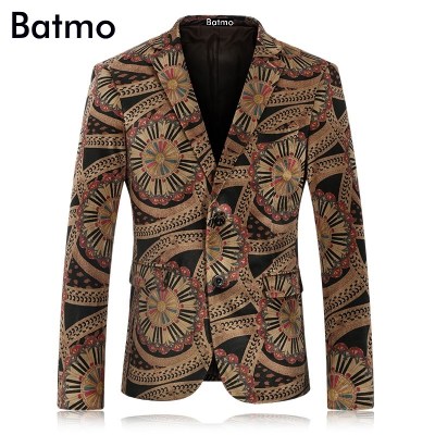 new arrival of men's printed velveteen casual blazers jacket, Wedding dress free shipping plus-size M-4XL K15335