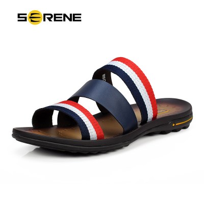 SERENE Men Shoes Male Sandals Slippers Flip Flops Rubber Size 38~44 Summer Beach Shoe Babouche Chinela Baboosh fenty Slides