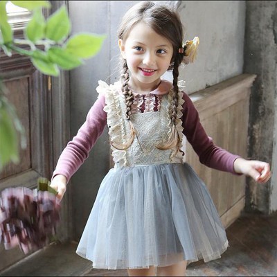 Baby Girls Summer Dress Tunic Western Style Print Kids Birthday Dress Princess Costume for Children Clothing