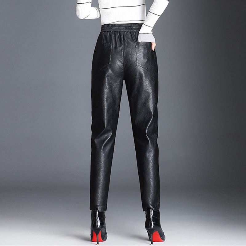Women-PU-Leather-Pants-Fashion-Drawstring-Tie-Ankle-Trousers-Elastic-Waist-Pants-Pockets-Black-Streetwear-Pantalones-2.jpg