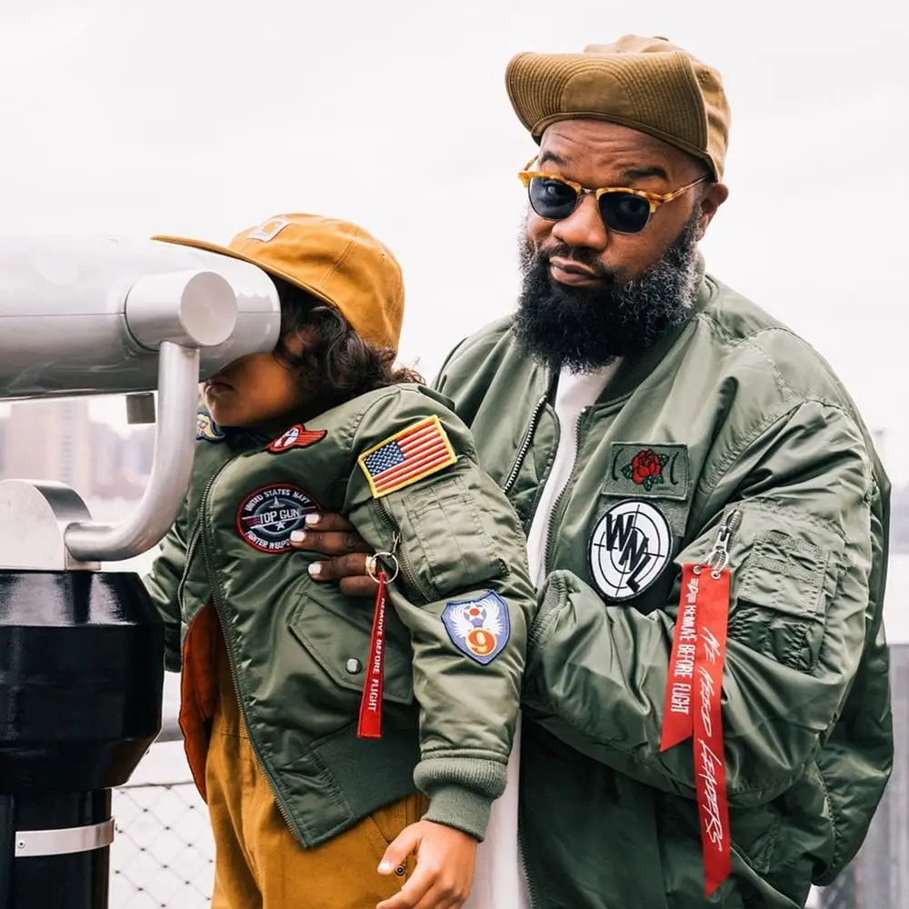 2-12 Yesars Topgun Patched Children Winter Clothes Boys Girls Baby Kids Toddler US Army Ma-1 Bomber Flight Jackets Coats - Image 4