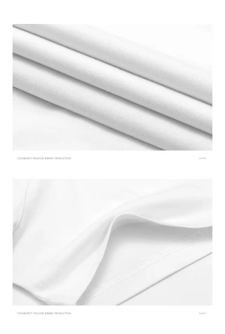 American Luxury Brand Top T-shirt Slim-fit High-quality Pure Cotton Hot-selling Men's and Women's Half-sleeved Bottoming Shirt - Image 4