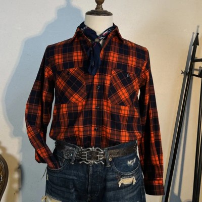 Amekaji Style Casual American Retro Plaid Long Sleeve Men's and Women's Shirts