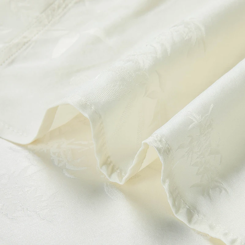 Chinese Style Silk Shirts For Men Short Sleeved Pocket Jacquard Summer Quality Soft Comfortable Satin Coolness Camisas De Hombre - Image 5