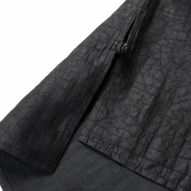 Gambiered Canton Gauze Shirts For Men Short Sleeve Lightweight Summer Quality 100% Silk Soft Comfortable Crack Camisas De Hombre - Image 5