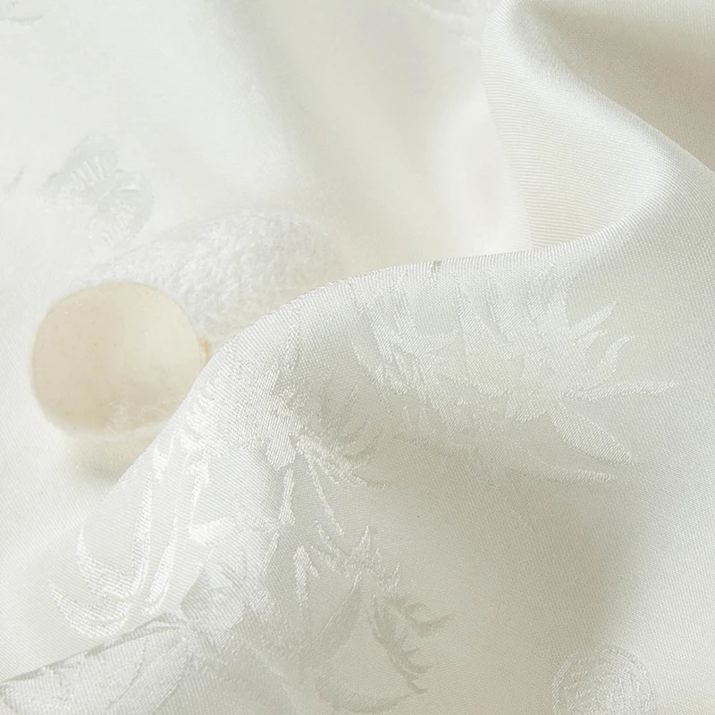 Chinese Style Silk Shirts For Men Short Sleeved Pocket Jacquard Summer Quality Soft Comfortable Satin Coolness Camisas De Hombre - Image 6