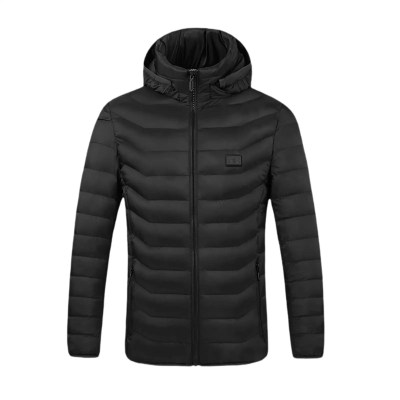 Men Women Heated Jacket Windproof Winter Thermal Overcoat Lightweight Washable Coat for Outdoor Sports Hiking